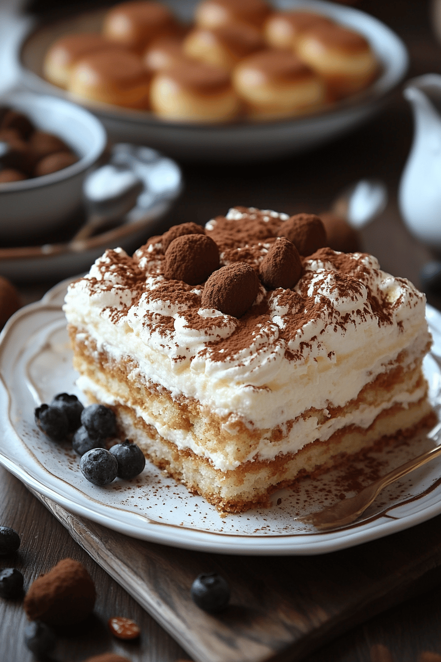 Tiramisu Italien Délicieux ingredients